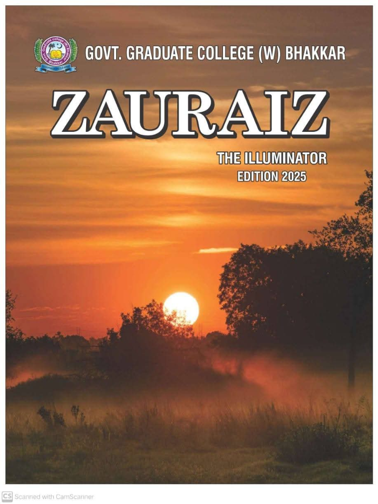 Zauraiz Magazine Cover 2025
